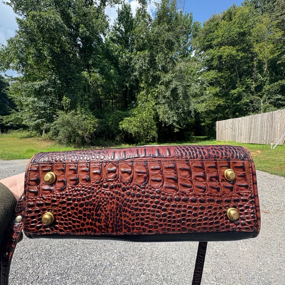 Brahmin Carina Tuscan With Gold Toned hardware Cross Body Purse - Picture 5 of 12